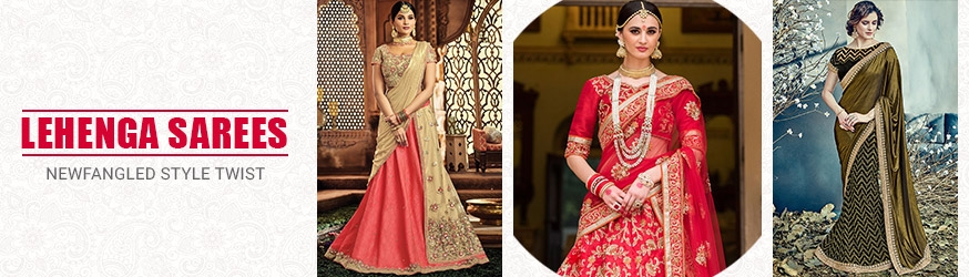 Lehenga Style Sarees Lehenga Style Sarees