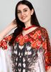 Multicolor Printed Kaftan In Crape
