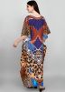 Multicolor Printed Kaftan In Crape