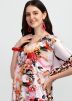 Multicolor Printed Kaftan In Crape
