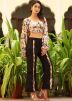 Multicolor Printed Co-Ord Set In Crape