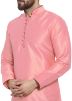Pink Kurta In Dupion Silk