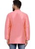 Pink Kurta In Dupion Silk