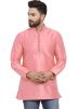 Pink Kurta In Dupion Silk