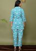 Turquoise Digital Printed Readymade Co-Ord Set 