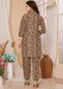 Multicolor Readymade Rayon Digital Printed Co-Ord Set