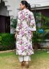 White Readymade Floral Print Co-ord Set