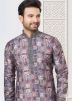 Multicolor Kurta Pajama In Digital Print