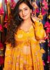 Yellow Printed Readymade Jacket Style Co-Ord Set