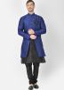 Black Mens Kurta Pajama & Jacket