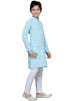 Readymade Sky Blue Kids Kurta Pajama in Cotton