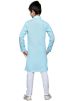 Readymade Sky Blue Kids Kurta Pajama in Cotton