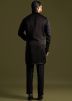 Readymade Black Mens Kurta Pajama Set