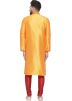 Yellow Embroidered Kurta Pajama For Men