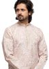 Beige Father & Son Digital Printed Cotton Kurta Pajama