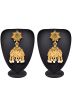 Buy Golden Beads Studded Traditional Indian Jhumka Earrings Online USA