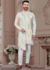 Multicolor Sequins Work Indo Western Sherwani Set