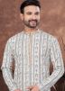 Multicolor Readymade Men Rayon Kurta In Embroidery