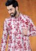 Pink Indo Western Sherwani With Dhoti