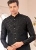 Black Kurta Pajama With Embellished Nehru Jacket