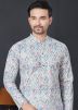 Multicolor Digital Printed Rayon Readymade Men Kurta Pajama