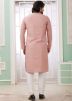 Readymade Peach Embroidered Men Kurta Pajama