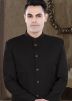 Black Men Bandhgala Jodhpuri Suit In Viscose
