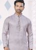 Purple Woven Kurta Pajama In Jacquard
