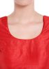 Red Readymade Dupion Silk Blouse