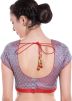 Red Readymade Dupion Silk Blouse