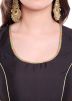 Black Readymade Silk Blouse