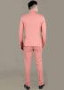 Peach Men Bandhgala Jodhpuri In Rayon