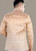 Golden Embroidered Men Bandhgala Jodhpuri In Rayon