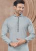 Grey Men Kurta Pajama In Cotton