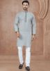 Grey Men Kurta Pajama In Cotton