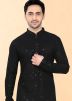 Black Thread Work Kurta With Pajama Set