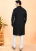 Black Thread Work Kurta With Pajama Set