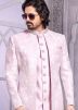 Pink Embellished Indo Western Sherwani Set