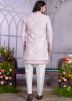 Pink Embellished Indo Western Sherwani Set