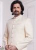 Cream Embroidered Bandhgala Jodhpuri Jacket