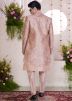 Mauve Pink Men Indo Western Sherwani