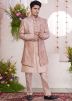 Mauve Pink Men Indo Western Sherwani