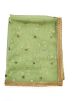 Green Color Net Embroidered Dupatta 