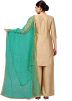 Green Color Net Embroidered Dupatta 
