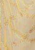 Yellow Color Net Embroidered Dupatta 