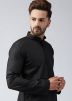 Black Readymade Cotton Kurta With Churidar