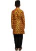 Yellow Printed Readymade Kids Kurta Churidar 