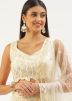 Yellow Net Lehenga Choli In Sequins Embellishment