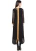 Black Readymade Georgette Suit