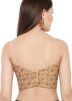 Embroidered Net Saree Blouse In Gold